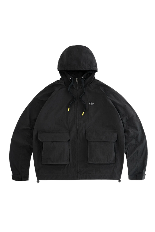 BLACK WII BASIC ANGEL PARKA JACKET