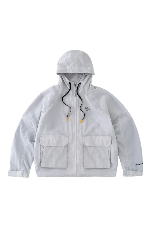 LIGHT GRAY WII BASIC ANGEL PARKA JACKET