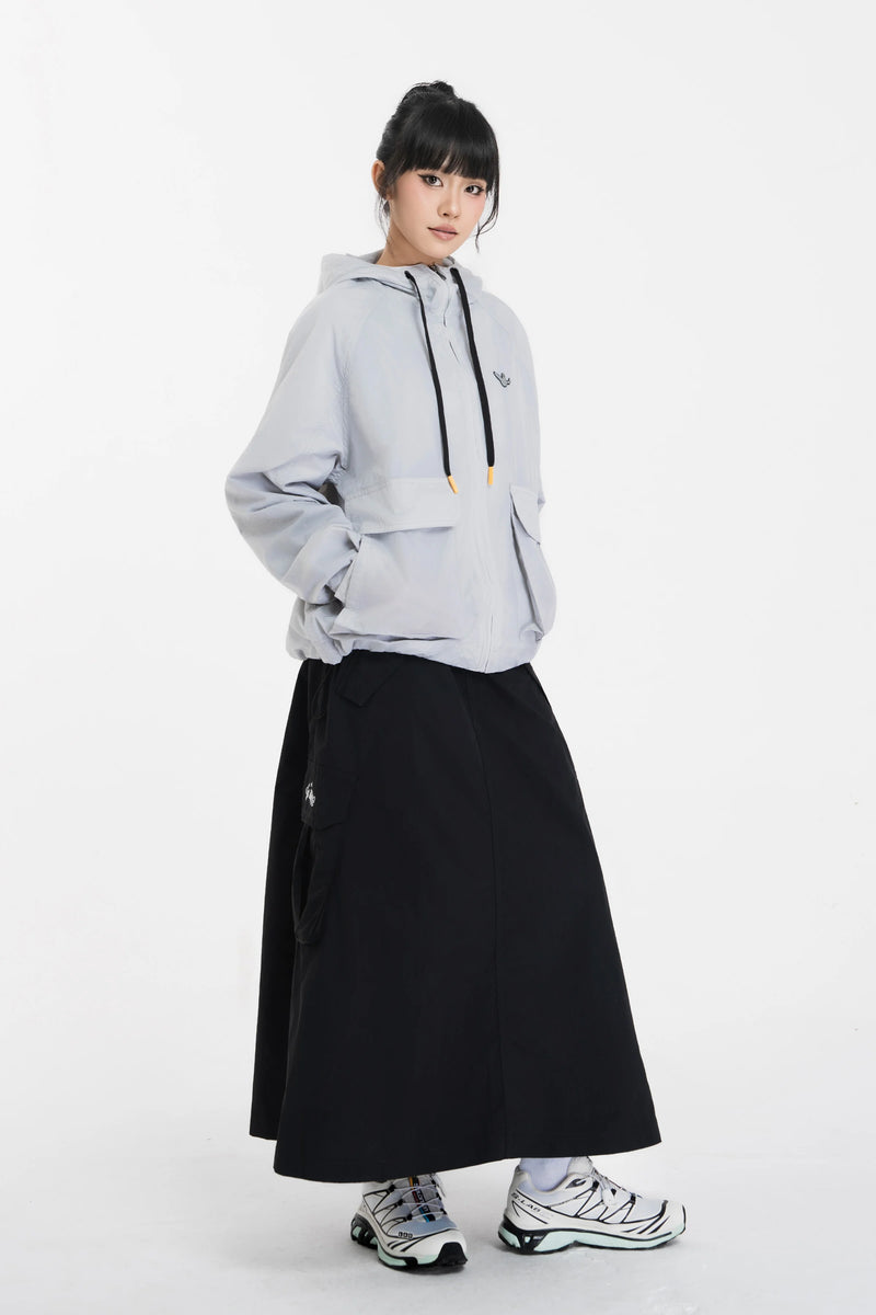 LIGHT GRAY WII BASIC ANGEL PARKA JACKET