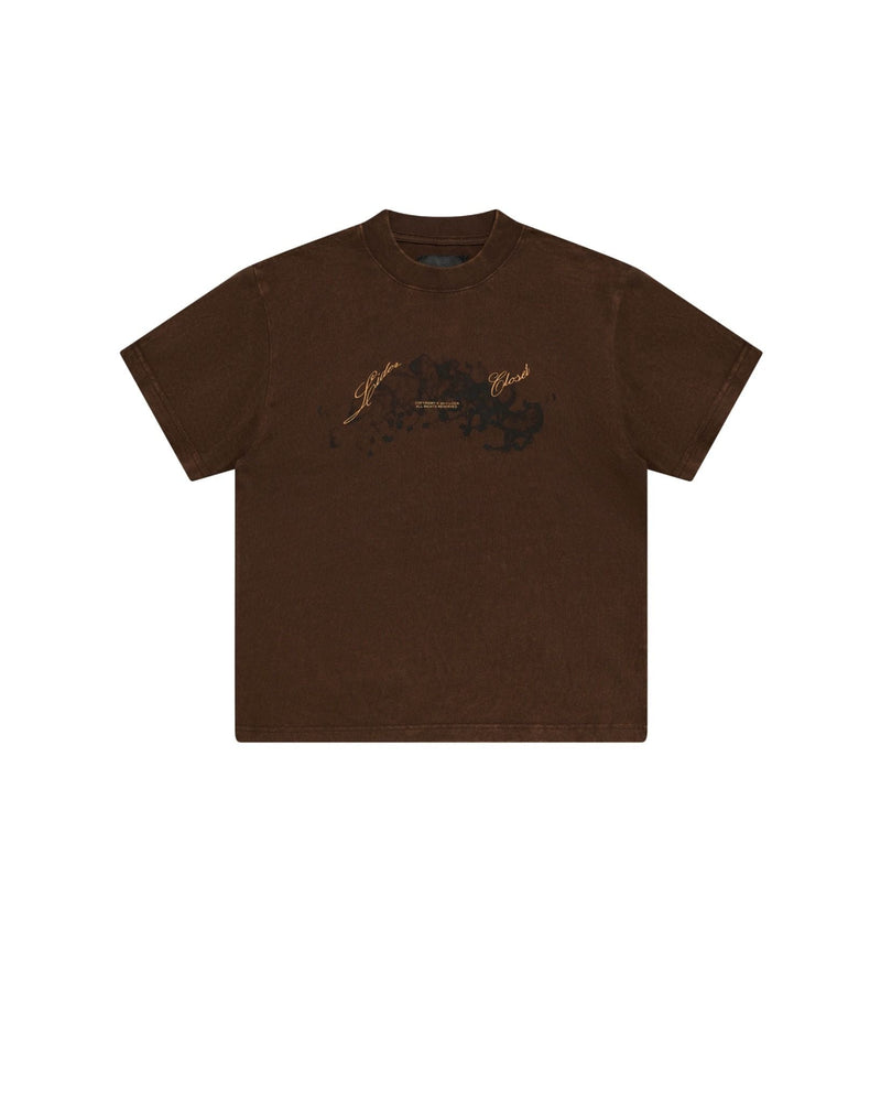 EARTHY BROWN EIGHT HORSES FORWARD TEE