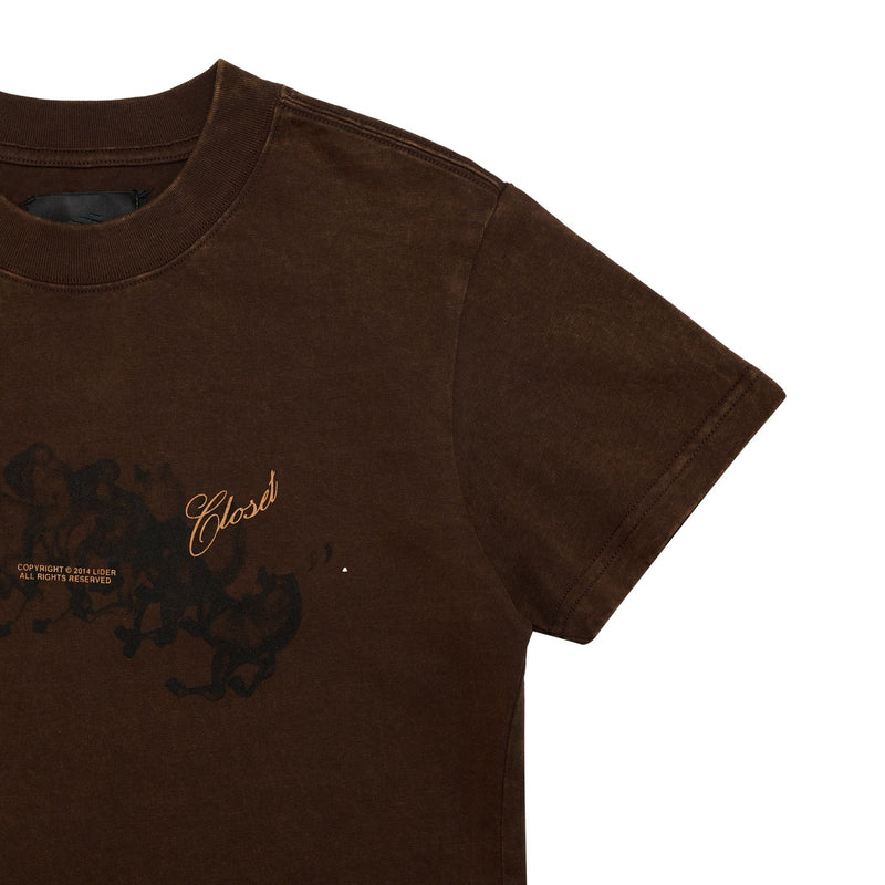 EARTHY BROWN EIGHT HORSES FORWARD TEE