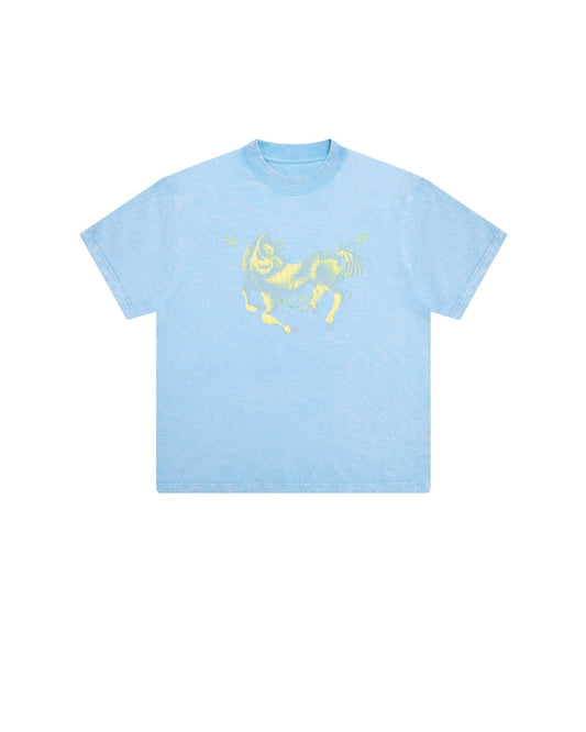 CLOUDY BLUE ALPHA HORSE TEE