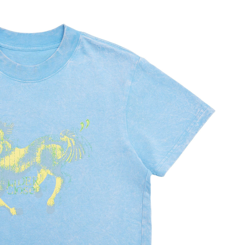 CLOUDY BLUE ALPHA HORSE TEE