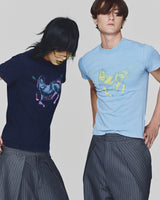 CLOUDY BLUE ALPHA HORSE TEE