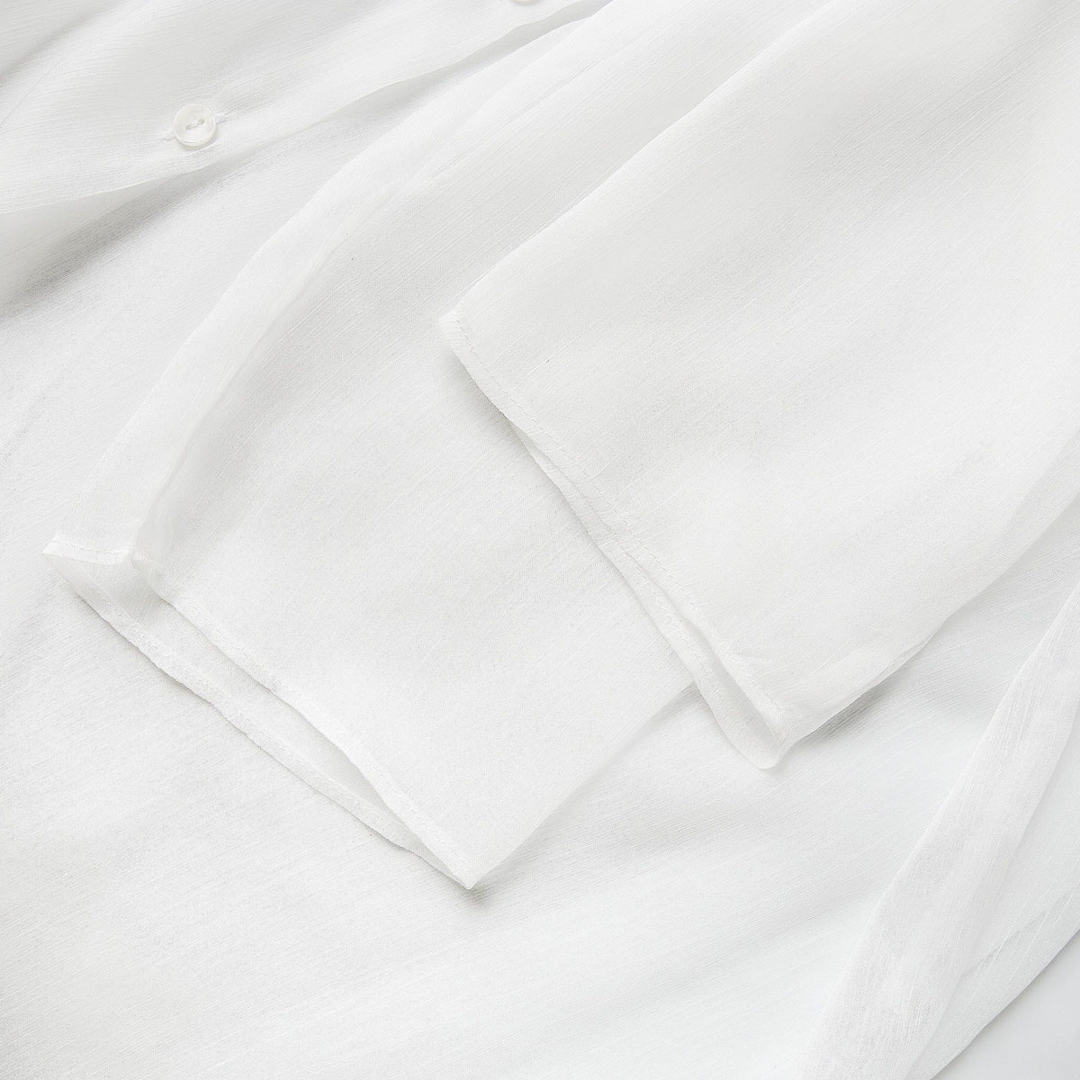 WHITE AIR SEE-THRU SHIRT