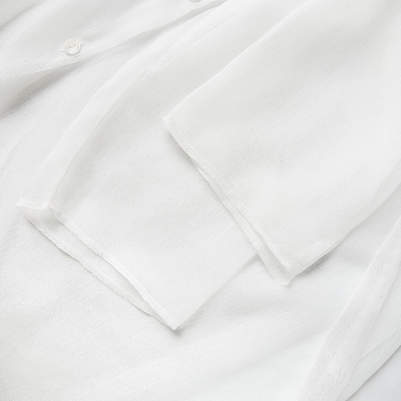 WHITE AIR SEE-THRU SHIRT