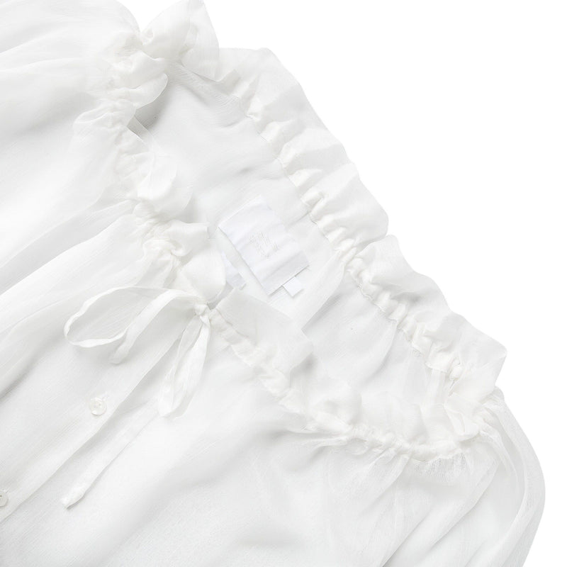 WHITE AIR SEE-THRU SHIRT