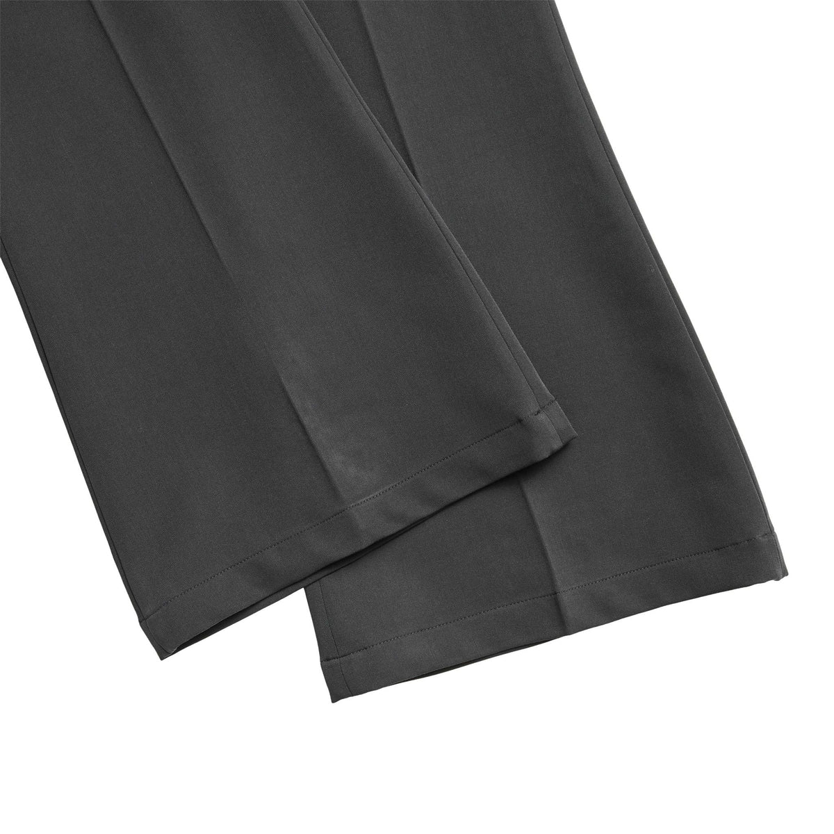 DARK GREY FLARE LINE TROUSERS