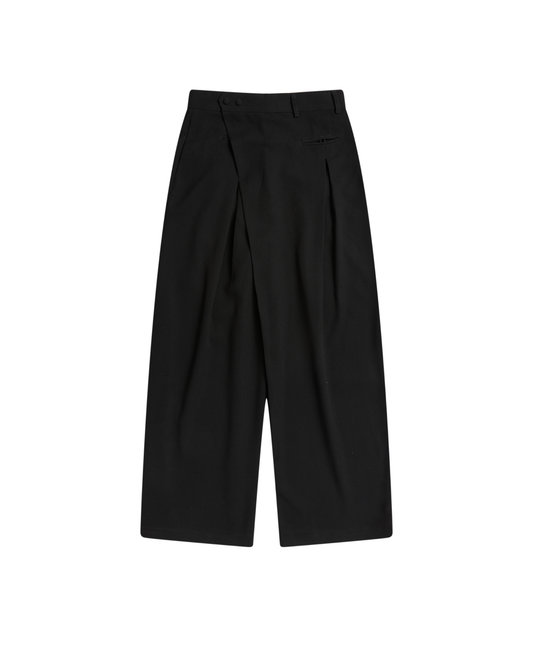 BLACK OFF-DUTY TROUSERS