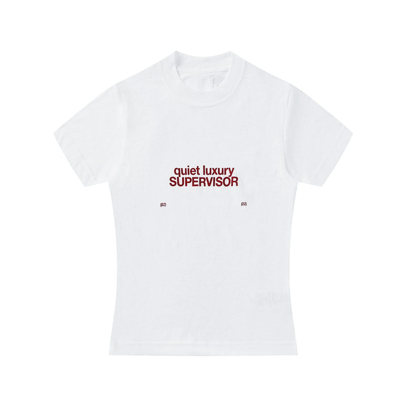 WHITE QUIET LUXURY TEE