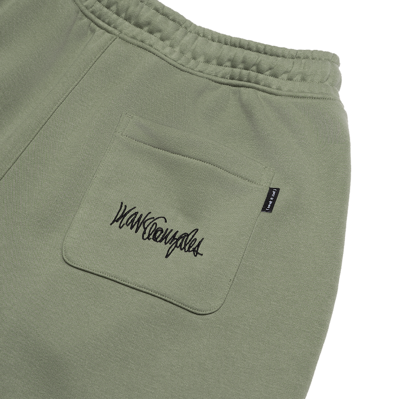 GREEN CB WII SINGLE PLEAT BCI COTTON SHORTS