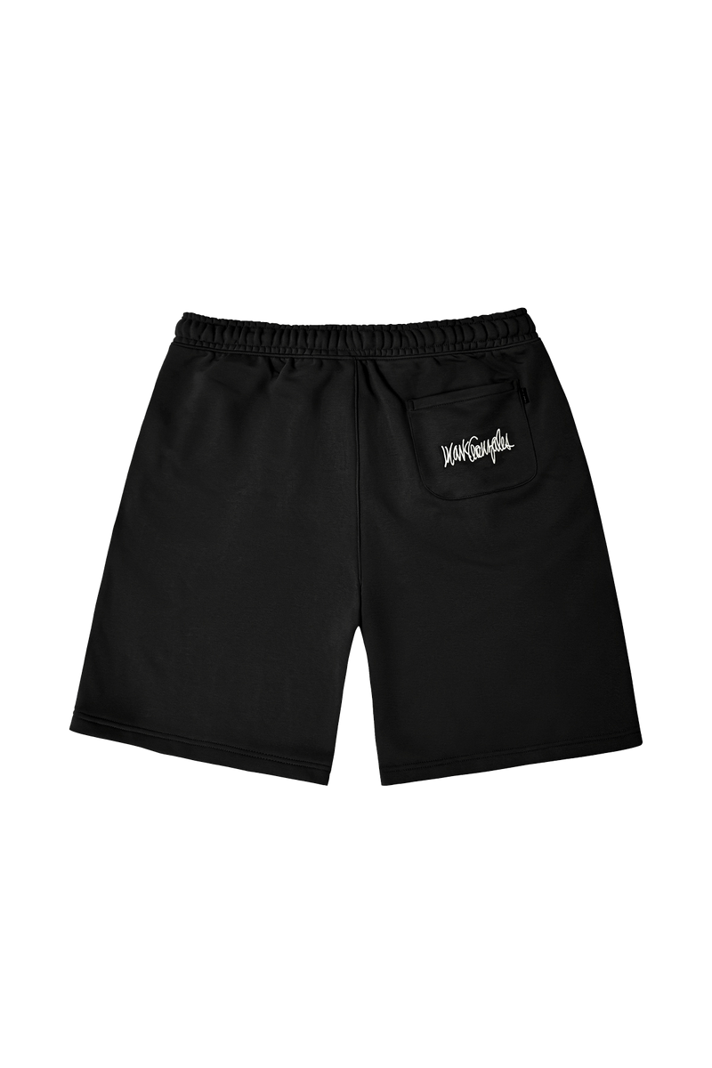 BLACK WII SINGLE PLEAT BCI COTTON SHORTS