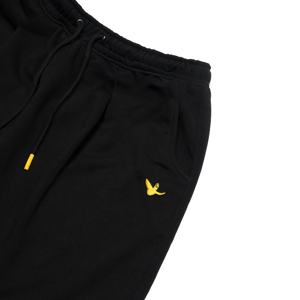 BLACK WII SINGLE PLEAT BCI COTTON SHORTS