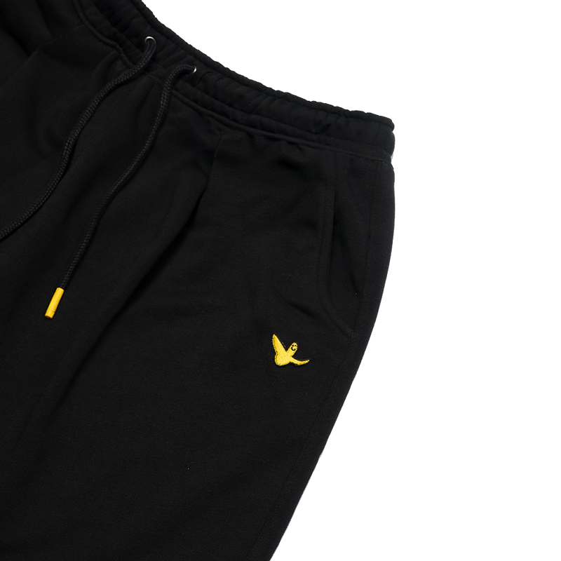 BLACK WII SINGLE PLEAT BCI COTTON SHORTS