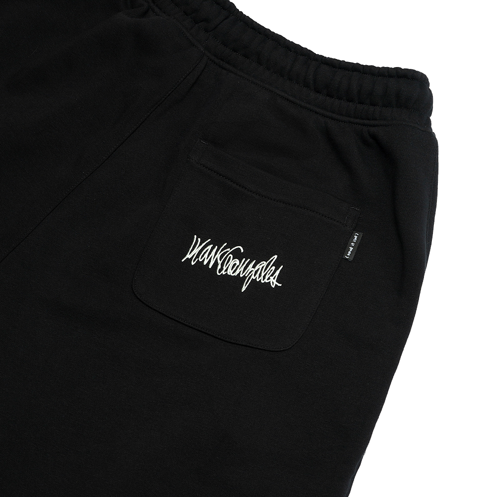 BLACK WII SINGLE PLEAT BCI COTTON SHORTS