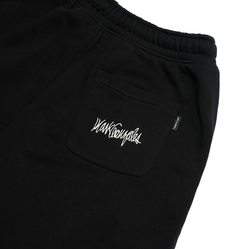 BLACK WII SINGLE PLEAT BCI COTTON SHORTS