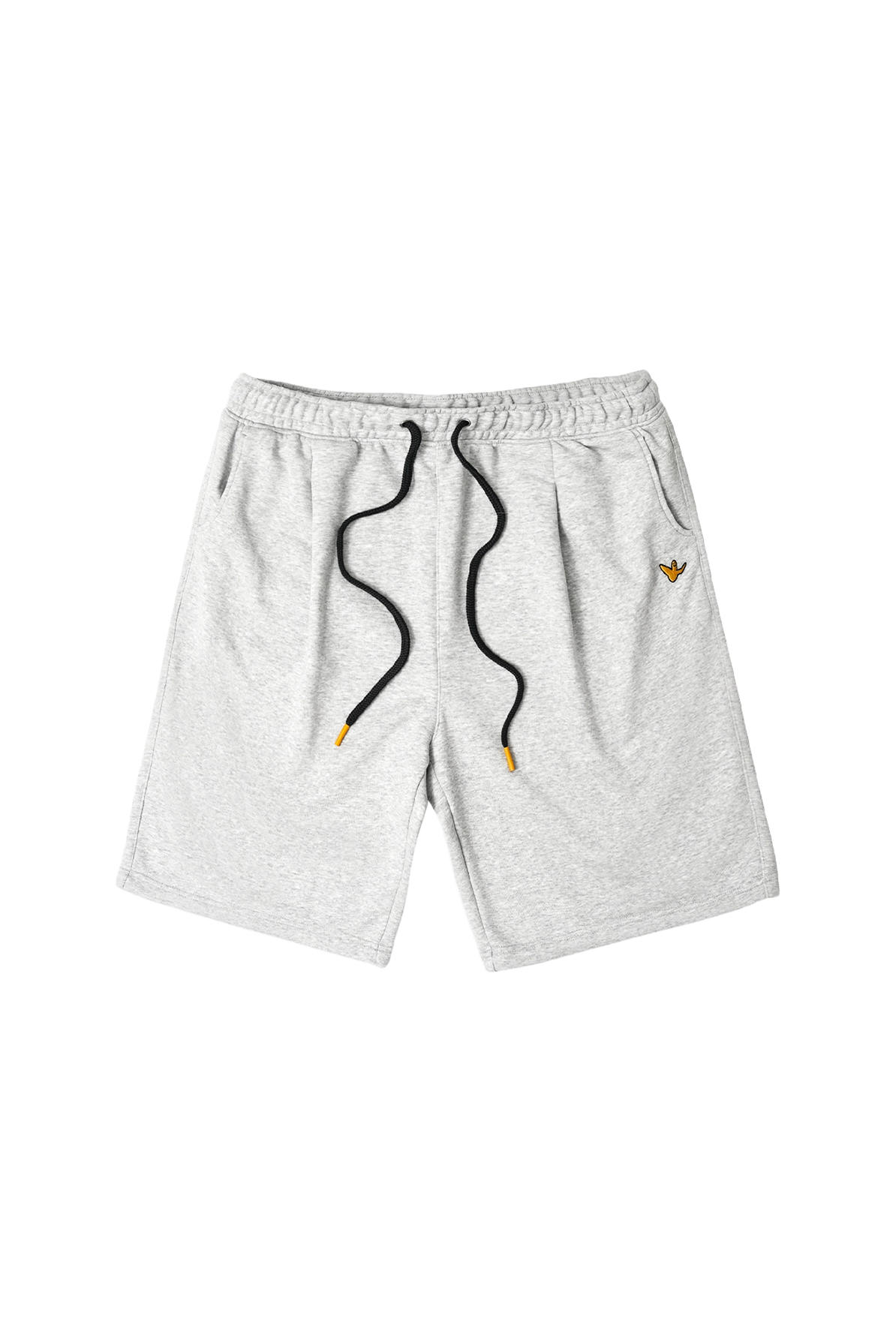 HEATHER GRAY WII SINGLE PLEAT BCI COTTON SHORTS