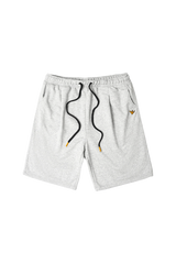 HEATHER GRAY WII SINGLE PLEAT BCI COTTON SHORTS