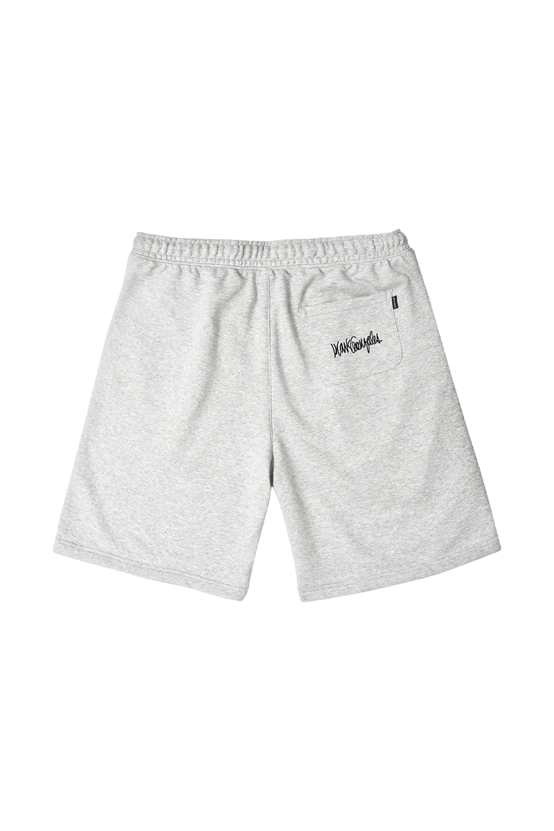 HEATHER GRAY WII SINGLE PLEAT BCI COTTON SHORTS