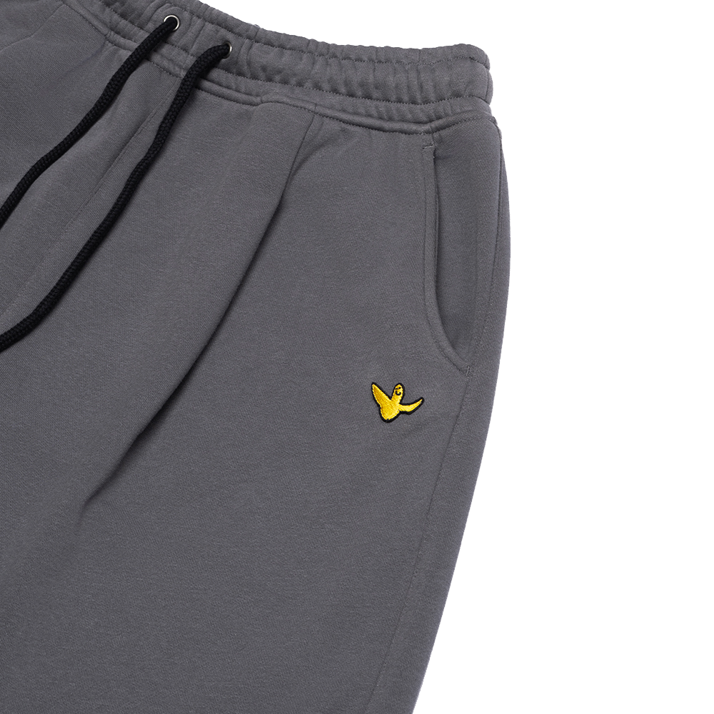 DARK GRAY WII SINGLE PLEAT BCI COTTON SHORTS