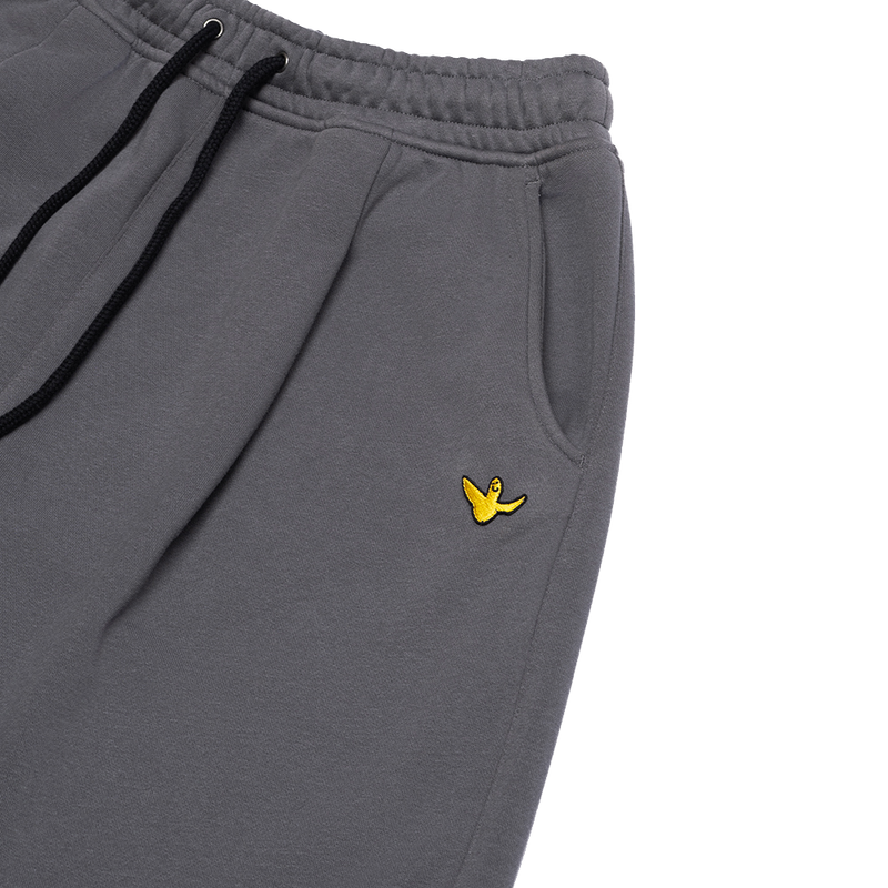 DARK GRAY WII SINGLE PLEAT BCI COTTON SHORTS