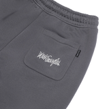 DARK GRAY WII SINGLE PLEAT BCI COTTON SHORTS