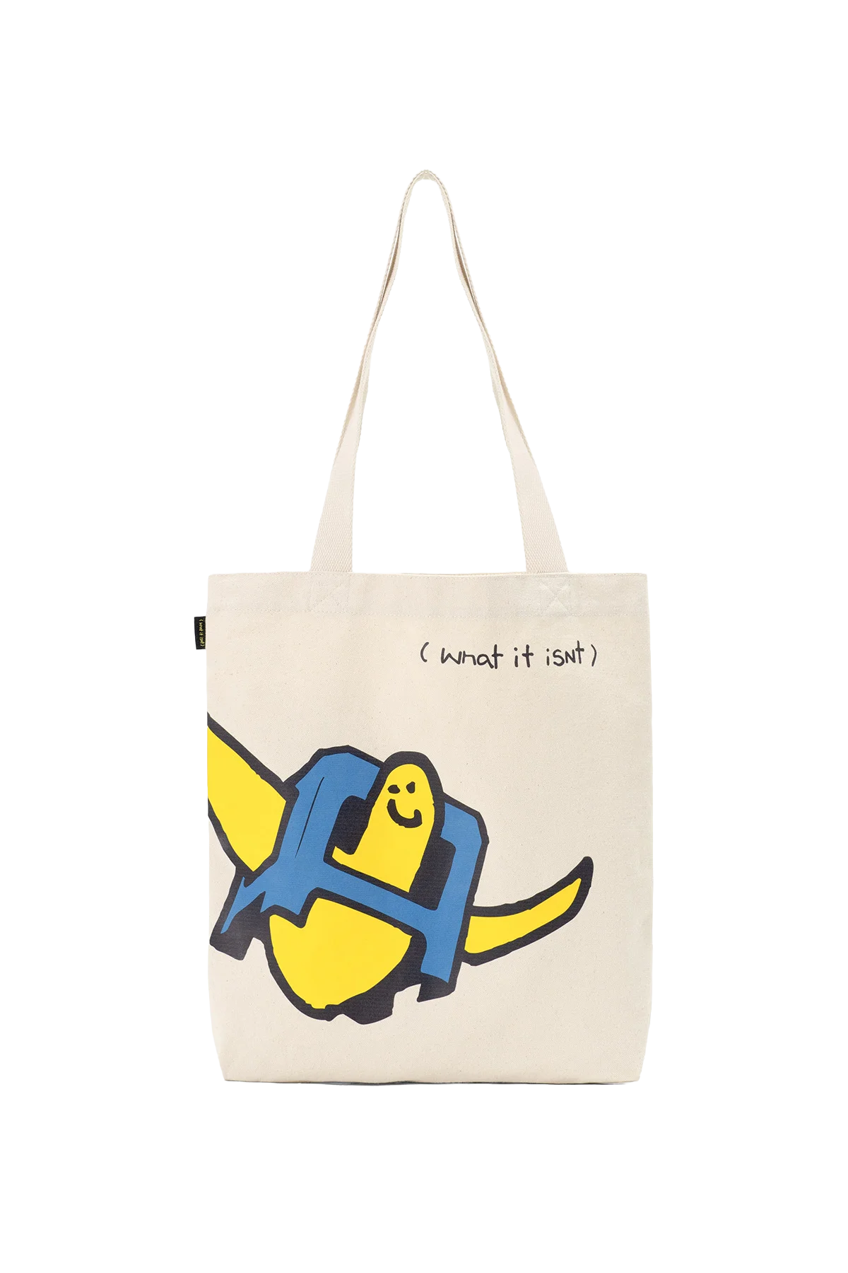 BEIGE WII ANGEL STOOL CANVAS TOTE BAG