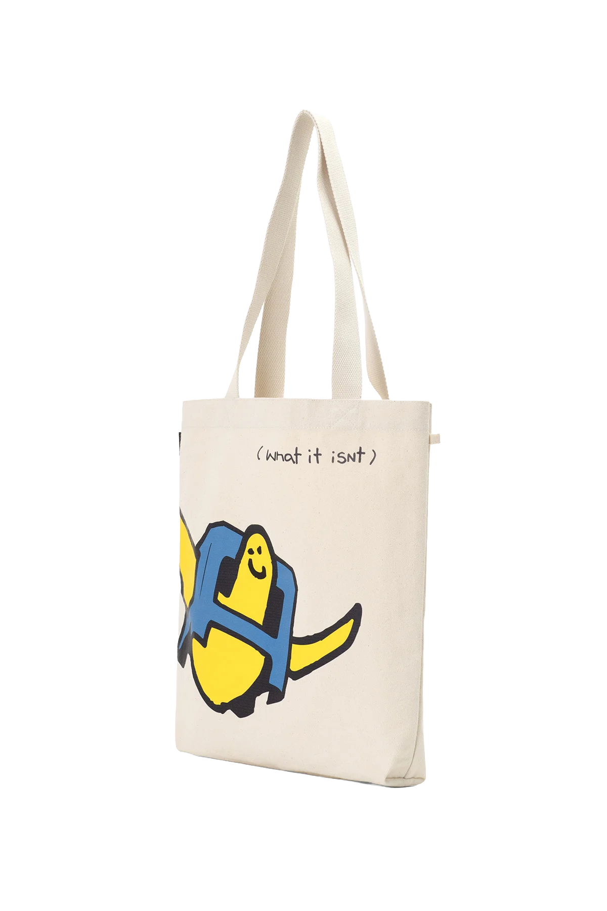 BEIGE WII ANGEL STOOL CANVAS TOTE BAG