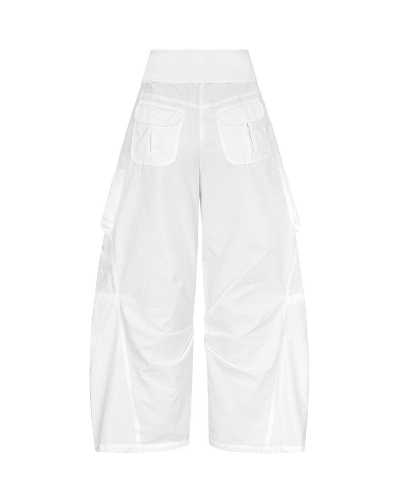 GRAY GLEAMURE PARACHUTE PANTS