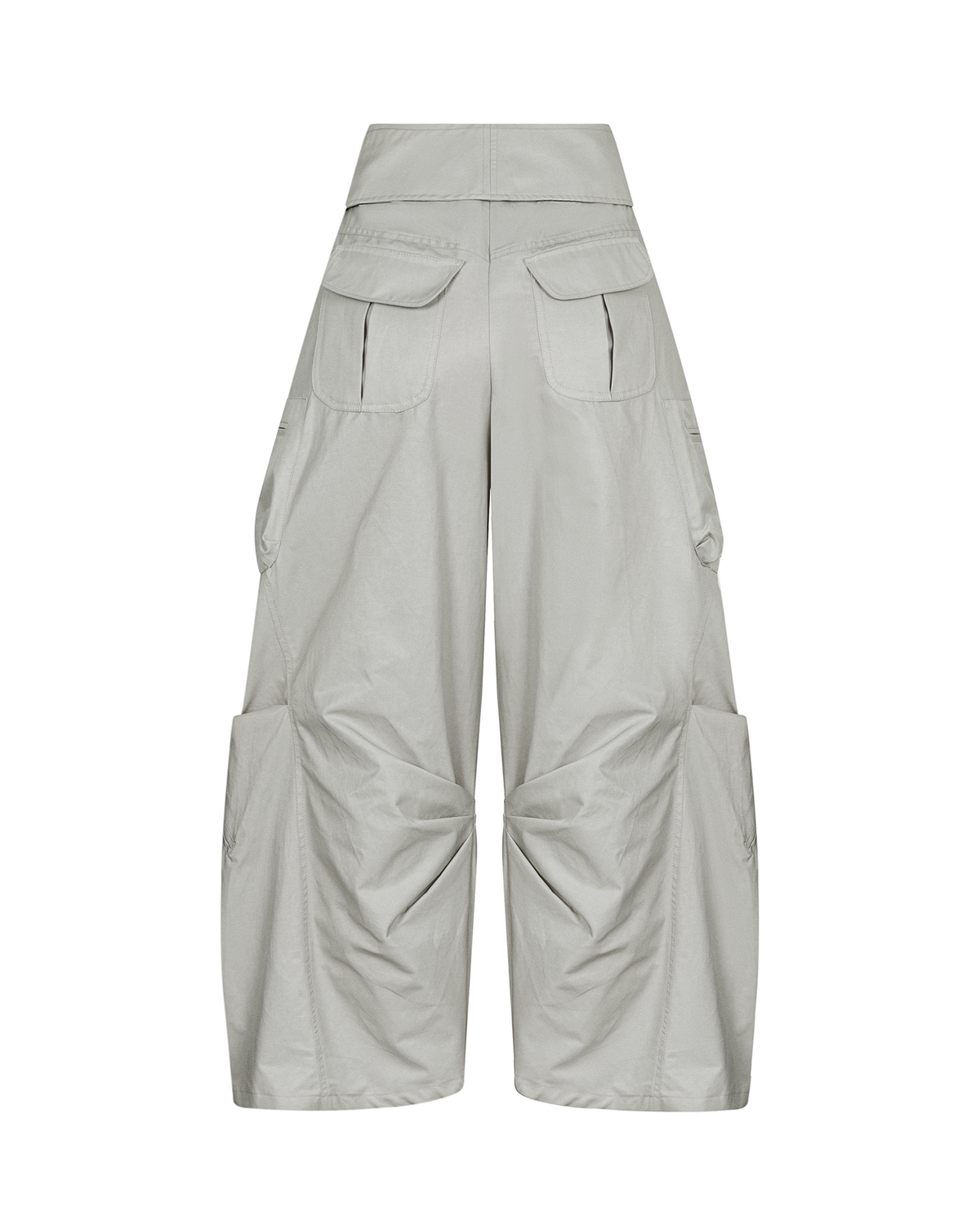 GRAY GLEAMURE PARACHUTE PANTS