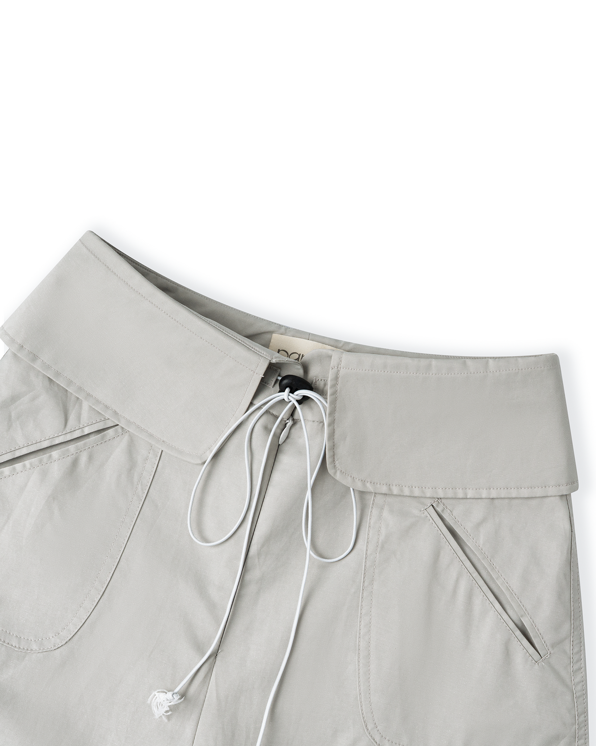 GRAY GLEAMURE PARACHUTE PANTS