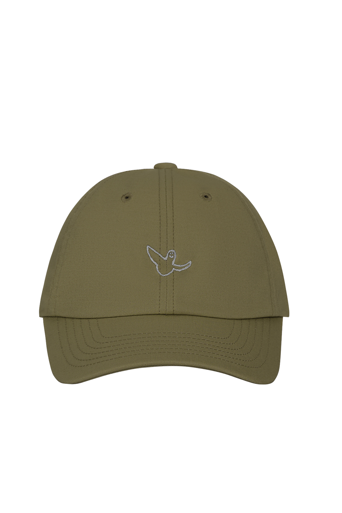 KHAKI ANGEL EMBROIDERY COTTON WII CAP