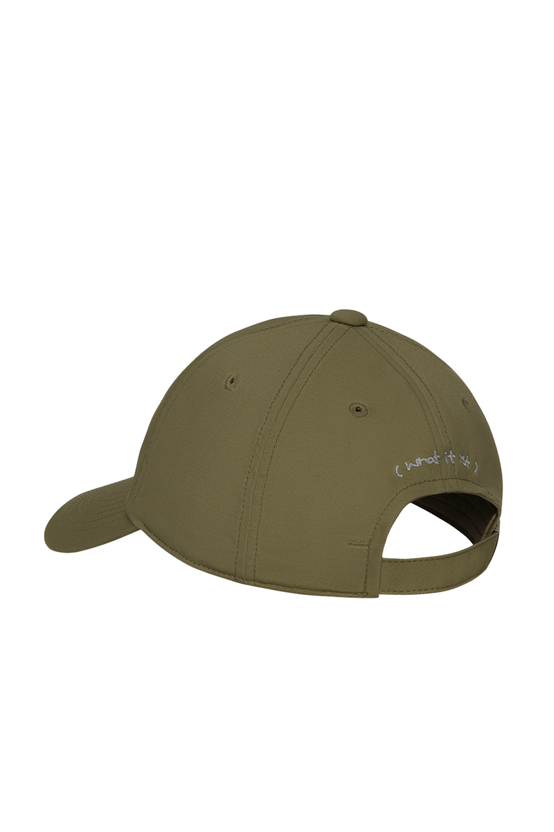 KHAKI ANGEL EMBROIDERY COTTON WII CAP
