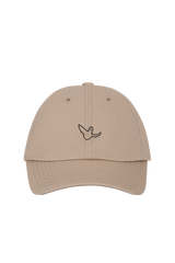 DARK BEIGE ANGEL EMBROIDERY COTTON WII CAP