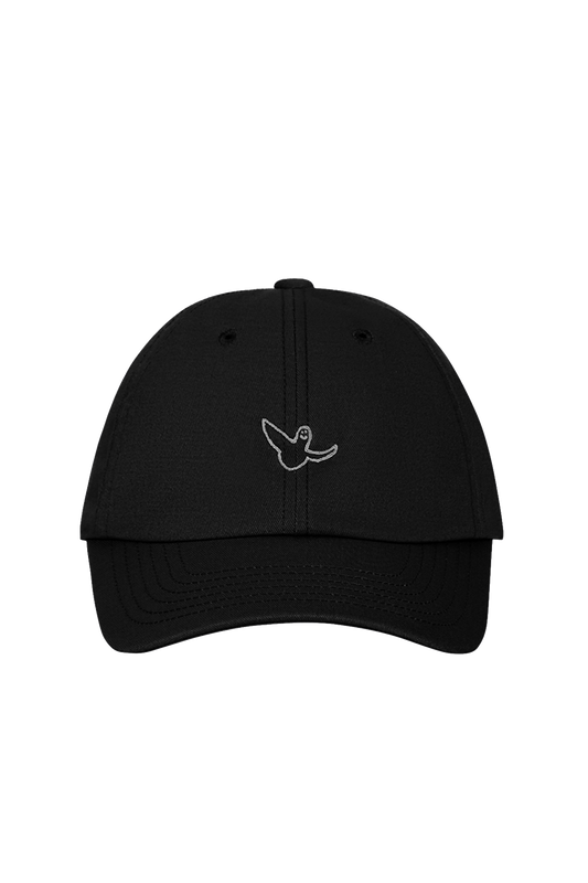 BLACK ANGEL EMBROIDERY COTTON WII CAP