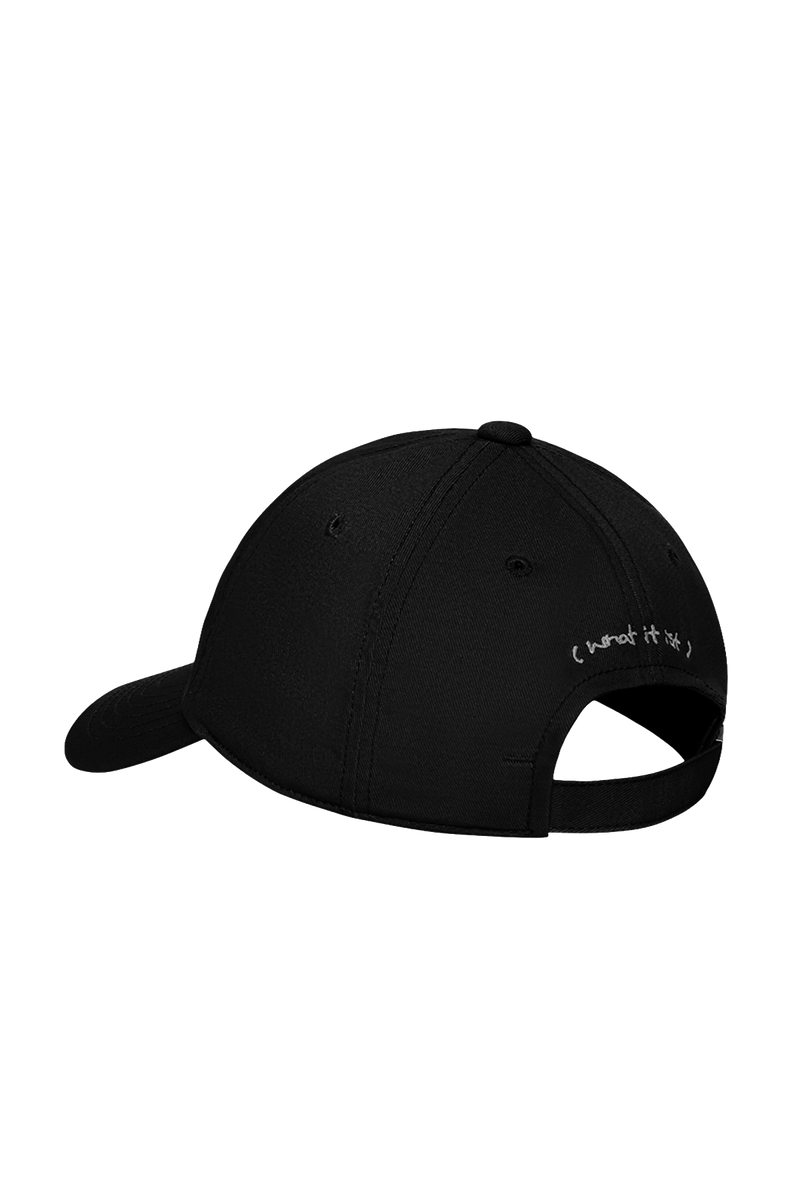 BLACK ANGEL EMBROIDERY COTTON WII CAP