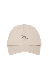 BEIGE ANGEL EMBROIDERY COTTON WII CAP
