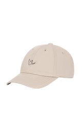 BEIGE ANGEL EMBROIDERY COTTON WII CAP