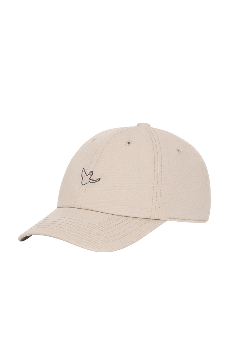 BEIGE ANGEL EMBROIDERY COTTON WII CAP