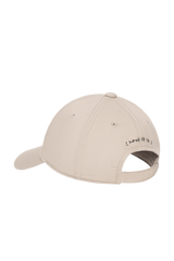 BEIGE ANGEL EMBROIDERY COTTON WII CAP