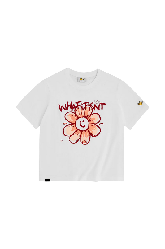 OFF WHITE WII DAISY COTTON BABY TEE