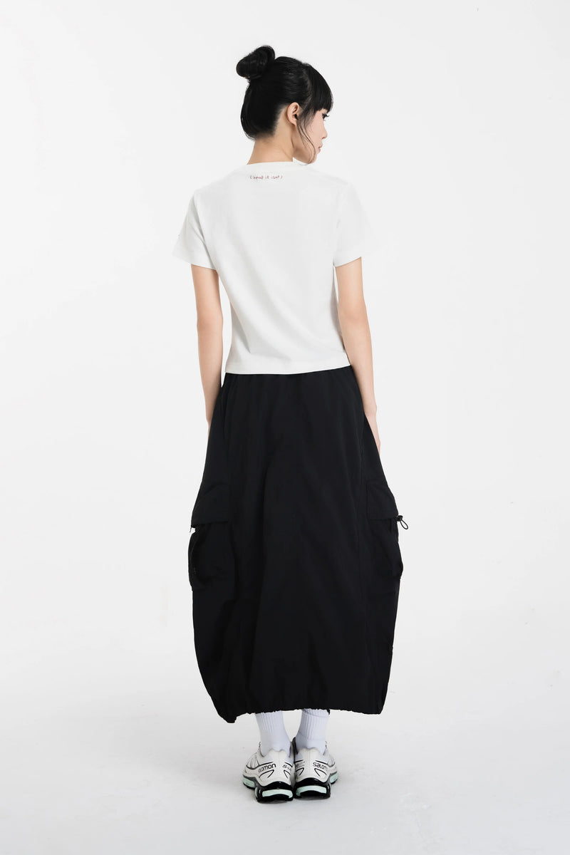 OFF WHITE WII DAISY COTTON BABY TEE