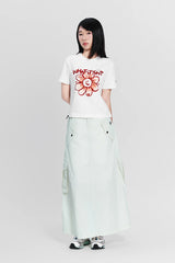 OFF WHITE WII DAISY COTTON BABY TEE