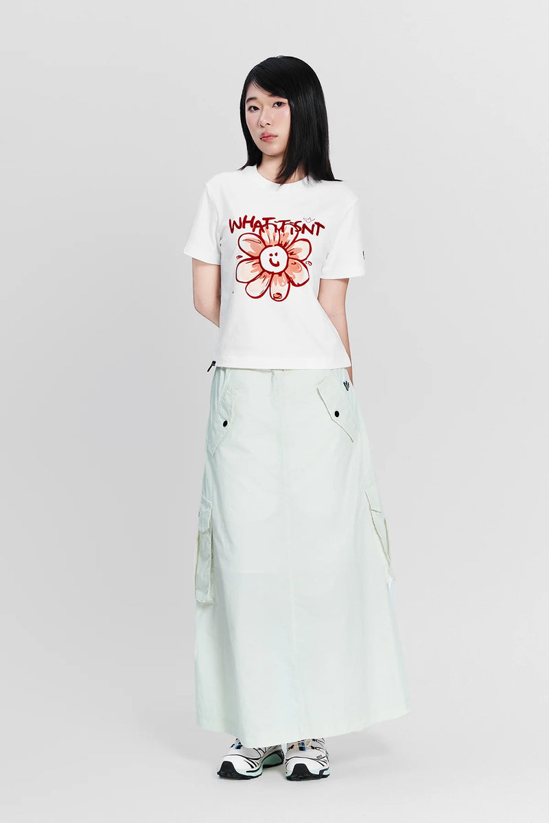 OFF WHITE WII DAISY COTTON BABY TEE