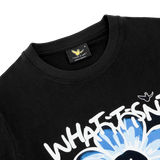 BLACK WII DAISY COTTON BABY TEE