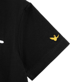 BLACK WII DAISY COTTON BABY TEE