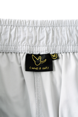 LIGHT GRAY WII POLYAMIDE PUFFY CARGO MINI SKIRT