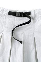 LIGHT GRAY WII POLYAMIDE PUFFY CARGO MINI SKIRT