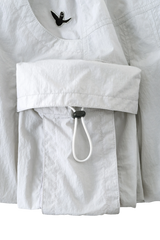 LIGHT GRAY WII POLYAMIDE PUFFY CARGO MINI SKIRT