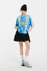 BLACK WII WII POLYAMIDE PUFFY CARGO MINI SKIRT